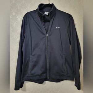 Nike Golf Jacket Womens Black Therma-Fit Fleece Full Zip Athleisure Coat Large